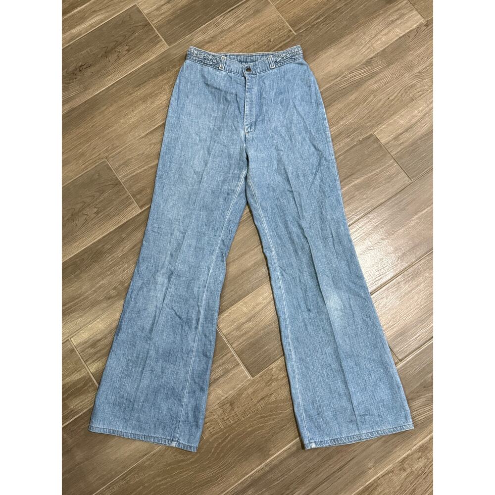 Vintage 70s High-Waist Women's Orange Tab Levi's Bell-Bottoms